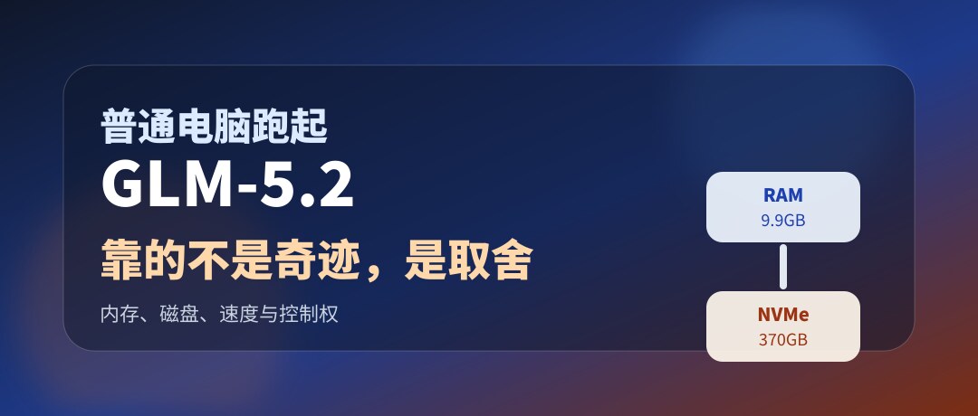 普通电脑跑起 GLM-5.2,靠的不是奇迹,是取舍